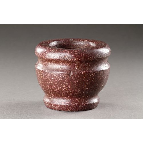 A Small Egyptian Porphyry Mortar